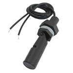 REES52 Black Water Level Sensor Aquarium Tank Side Mounted Horizontal Liquid Float Switch, Anti-Corrosion Type Float Level Switch, Water Level Sensor, for Water Level Controller