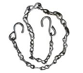 Q1 Beads 6 Feet Metal Chain Strong & Heavy Duty Chain 200 KGS Capacity for Garden Swing/Playing Jhula Chain (1 Pc, Chrome)