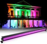 Stage Light Bar 336 LEDs 80W RGBW Colorful Mixed Colors Wallwasher Spotlight DMX512 DJ Wall Wash Lighting for Indoor Disco Party Church Birthday Bar Christmas Wedding