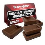 SlipToGrip Bed and Furniture Stopper (6, Brown)