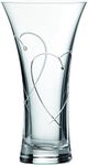 Royal Doulton Promises 40003056 22cm Vase 'Two Hearts Entwined', Crystal