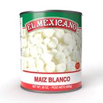 Maíz Blanco -- Mexican white corn (White Hominy) box 822 g - drained weight 460 g. Country of origin: Mexico