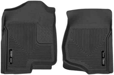 Husky Liners X-act Contour Floor Mats | Fits 2007-2018 Jeep Wrangler JK | Front Row, 2-pc Black - 53571