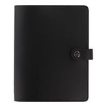 Filofax The Original Organizer, A5 Size, Black - Leather, Six Rings, Week-to-View Calendar Diary, Multilingual, 2024 (C022509-24)