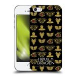 Head Case Designs Officially Licensed House Of The Dragon: Television Series Pattern Graphics Soft Gel Case Compatible With Apple iPhone 5 / iPhone 5s / iPhone SE 2016