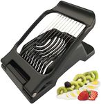 Egg Slicer for Hard Boiled Eggs Heavy Duty, Egg Cutter for Soft Fruit Food Mushroom Black