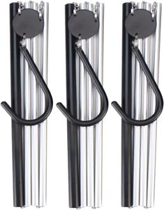 BETTERALL Foldable Hangers for Travel 3 Pack, Travel Hangers Foldable for Suitcase, Light Folding Hangers, Foldable Coat Hanger, Portable Hangers, for Business Trip, Caravan, Hotel, Black