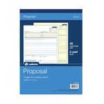 Adams Proposal Book, 2-Part with Carbon, 8.38 x 11.44 Inches, White, 50 Sheets (D8118)