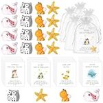 40 Sets Employee Appreciation Gifts, Staff Appreciation Gifts Inspirational Gifts Thank You Gift Animal Pun Bee Star Whale Owl Thank You Note Cards for Staff Coworkers Pocket Favors