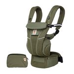 Ergobaby Omni Breeze Carrier for Newborns, from Birth to 20.4 kg, 4 Positions, SoftFlex Mesh, Ergonomic Baby Front-Inward and Back Carry Position, Olive Green