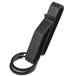 Duty Belt Key Holder, Belt Key Clip, Stainless Steel Tactical Stealth Belt Loop Key Ring Holder with Keyrings UIInosoo for Police Handcuff and Fire Agencies Fits Max 2.25 Inch Belt