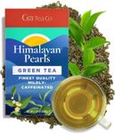 Gya Tea Co Loose Leaf Himalayan Pearls Green Tea - Zero Calories Caffeinated Green Tea - 100% Natural Loose Leaf Tea Classic Tea with No Artificial Ingredients - Pure Sugar-Free (5.29 Oz)