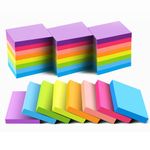 (24 Pack) Sticky Notes 1.5x2 in（38X50mm）, 8 Colors Post Self Stick Notes Pad, Bright Stickies Colorful Sticky Notes for Office, Home, School, Meeting, 75Sheets/pad，1800 Sheets