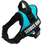 Fairwin Service Dog Vest-No-Pull Dog Harness with Handle Adjustable Reflective Patches in Training Vest Harness for Small Medium Large Breed Outdoor Walking