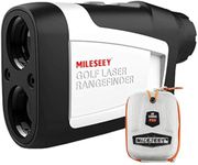 Mileseey Golf Range Finder with Slope On/Off, 660 Yards Range finder with Flag-Lock and Vibration, Legal for Tournament Play, ±0.55yard Accuracy, 6X Magnification,Carrying Case, Free Battery