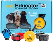 Mini Educator Dog Training e Collar - ET-302 Educator Remote Trainer System - Waterproof - Vibration Tapping Sensation with Bundle Soft Pet Grooming Glove