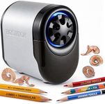 Bostitch Office QuietSharp Glow Extra Heavy Duty Classroom Electric Pencil Sharpener with Replaceable Cutter Cartridge System, Silver/Black (EPS11HC)