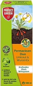 PROTECT GARDEN Permaclean Duo Unkraut & Wurzel Ex, Unkrautvernichter mit Zweifachwirkung gegen Unkräuter und Ungräser, 1000 ml Konzentrat