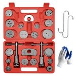 OKSTENCK 24 Piece Heavy Duty Disc Brake and Piston Caliper Compression Kit for Brake Pad Removal Replacement Reset