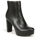 Naturalizer Women Flavio Platform Dress Ankle Bootie, Black Leather, 9