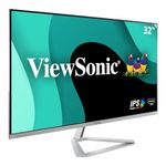 ViewSonic VX3276-4K-MHD 32 Inch 4K UHD Monitor with Ultra-Thin Bezels, HDR10 HDMI and DisplayPort for Home and Office