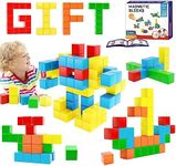Hiwawind Magnetic Blocks Toddlers Toys, Building Preschool Outdoor Travel Toys for STEM Learning & Education, Ideal Gifts Toys for 3 4 5 6 7 8 Year Old Kids Boys Girls