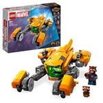 LEGO Marvel Baby Rocket's Ship Set, Guardians of the Galaxy Volume 3 Spaceship Building Toy for 8 Plus Year Old Boys and Girls, with Raccoon & Super Hero Minifigures, Birthday Gift for Kids 76254