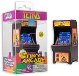 Tiny Arcade Tetris Mini Retro Game (3.5"): Playable Handheld Arcade Machine w/ Real Gameplay & Sound - Classic 1980's Video Game (Ages 8+)