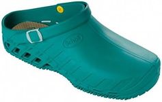 Scholl Unisex's Clog Evo Slippers, Emerald, 10 UK