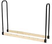 Pleasant Hearth LS932B 32mm Heavy Duty Log Rack, Black, Adjustable