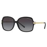 Michael Kors Women's Adrianna II 316011 57 Sunglasses, Black/Lightgreygradient