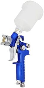 PNTGREEN HVLP Mini Spray Gun Air Paint Sprayer with 0.8 mm Nozzle, 125 cc Capacity Cup Gravity Feed Spray Paint Gun for House Painting, Automotive and Furniture Painting…