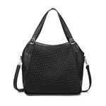 Miss Lulu Handbags Hobo for Women Faux Leather Crossbody Bag Ladies Fashion Shoulder Hobo Tote Top Handle Bag with Adjustable Strap