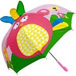 Zest 4 Toyz Cute Cartoon 3D Angry Print Design Kids Umbrella for Girls (Pack of 1) Pink