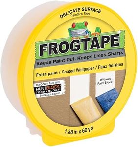 FrogTape Delicate Surface Painter's Masking Tape, 48 mm x 55 Meter, Yellow, Single Roll