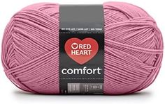 Red Heart Comfort Pink Rose, 1 Pack 16oz/454g-Acrylic-#4 Medium-867 Yards, Knitting/Crochet
