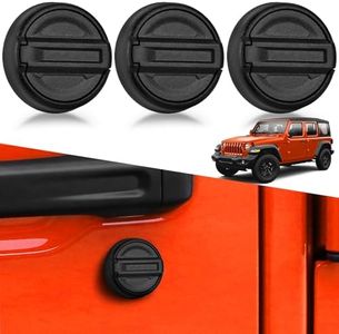 CALBEAU Keyhole Covers for 2007-2018 Jeep Wrangler JK Door, Strong Magnetic Keyhole Protection Accessories, Door Handle Decor for Jeep