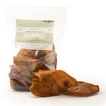 Dragonfly Products Pigs Ears For Dogs | 5 Large Pieces | British Whole Pork Ear Chew | Natural Raw Healthy Treat | Grain Free Long Lasting Snack