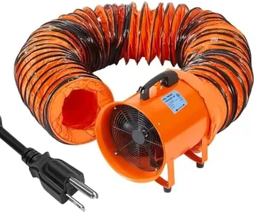 GarveeTech 16 Inches Two Speed Utility Blower Exhaust Fan with 32.8 FT Duct, 3500 r/min & 3500 CFM Heavy Duty Blower Fan, High Velocity Low Noise Extraction and Ventilation Fan with Duct Hose