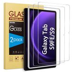 SPARIN 2 Pack Screen Protector for Galaxy Tab S9 FE 5G 10.9 inch/Galaxy Tab S9 11 inch, 9H Tempered Glass with Easy Installation Frame, S Pen Compatible/HD Clear/Anti Scratch