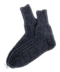 Hand made 100% Sheep's WOOL HAND KNITTED socks, LARGE SIZE, work winter socks, skiing, hand knit, THICK socks, 100% PURE WOOL (Women's 9.5-10, Dark Grey)