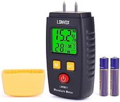 Wood Moisture Meter, LONVOX Pin-type Digital Moisture Detector with Backlit LCD Display, Handheld Moisture Meter for Lumber, Firewood, Drywall, Walls, Masonry, Water Damage, Floor, Carton, Woodworking
