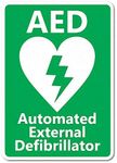 AED Automated External Defibrillator Sticker