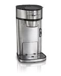 Hamilton Beach Scoop Single Serve Coffee Maker, Fast Brewing, Stainless Steel (49981A)