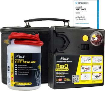 AirMan ResQ Tyre Repair Kit – Emergency Car Tire Inflator & Sealant