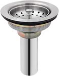 EADOT 3-1/2 inch Brushed Nickel Kitchen Sink Drain Assembly with Tailpiece for 3-1/2 inch Opening, 304 Stainless Steel，cUPC Certified