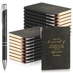 Colarr 20 Sets Thank You Gifts Employee Appreciation Gifts Bulk Staff Appreciation Gift Ideas 20 A6 Sheepskin Leather Journal 20 Motivational Pens Inspirational Notebook for Women Men Office School