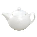 Acense Porcelain Ball Shaped Teapot, Fully Vitrified Porcelain, Safe:[Dishwasher/Freezer/Microwave/Oven], Versatile: [Household, Hotel, Restaurant], Capacity: 340ml / 12fl.oz