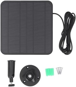 Solar Panel for Outdoor Security Camera, 12W Solar Panel for Ring Spotlight Camera, for Stick Up Cam Battery, IP65 Weatherproof Solar Powered, Wall Mount (Black)