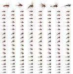 UNYLE Fly Fishing Flies Kit,150pcs Dry Flies Wet Flies Streamers Nymphs for Fly Fishing, Trout Flies Fly Lures, Fly Fishing Assortment Kit for Bass Trout Steelhead Salmon, Fishing Gifts for Men